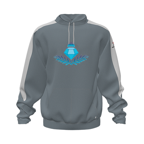 [CUS-DFW-HOOD-FLC-LSL-GRY-YXS-LOGO3] Hoodie (Youth XS, Gray, Logo 3)