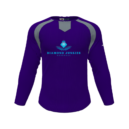 [CUS-DFW-PULL-FLC-CNK-LSL-PUR-YS-LOGO2] Pullover (Youth S, Purple, Logo 2)