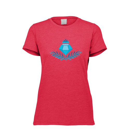 [FTSCUBRD-FAXS-LOGO3] Decker Women's Tri-Blend T-Shirt - Short Sleeve (Female Adult XS, Red, Logo 3)
