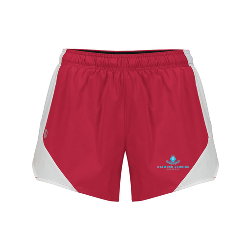 [229489.H01.S-LOGO2] Girls Olympus Shorts (Female Youth S, Red, Logo 2)