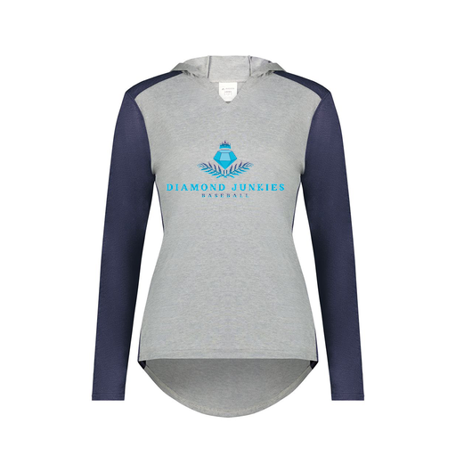 [6902.29V.XS-LOGO2] Ladies Vintage Hoodie (Female Adult XS, Navy, Logo 2)