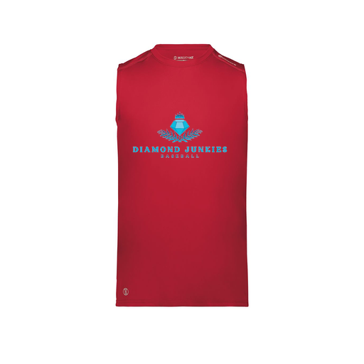 [222593.083.S-LOGO2] Men's CoolDry TankTop (Adult S, Red, Logo 2)