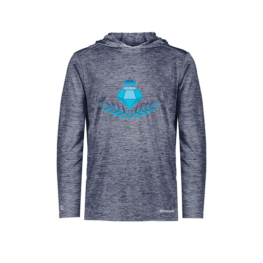 [FOLHCGNV-AS-LOGO3] Decker Men's Charge Hoodie (Adult S, Navy, Logo 3)