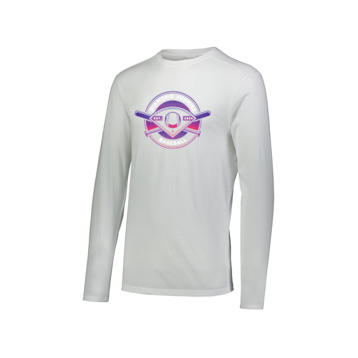 [FTLCUBWH-AXS-LOGO1] Decker Men's Tri-Blend T-Shirt - Long Sleeve (Adult XS, White, Logo 1)